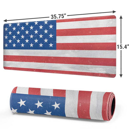 American Flag Distressed Gaming Mouse Pad